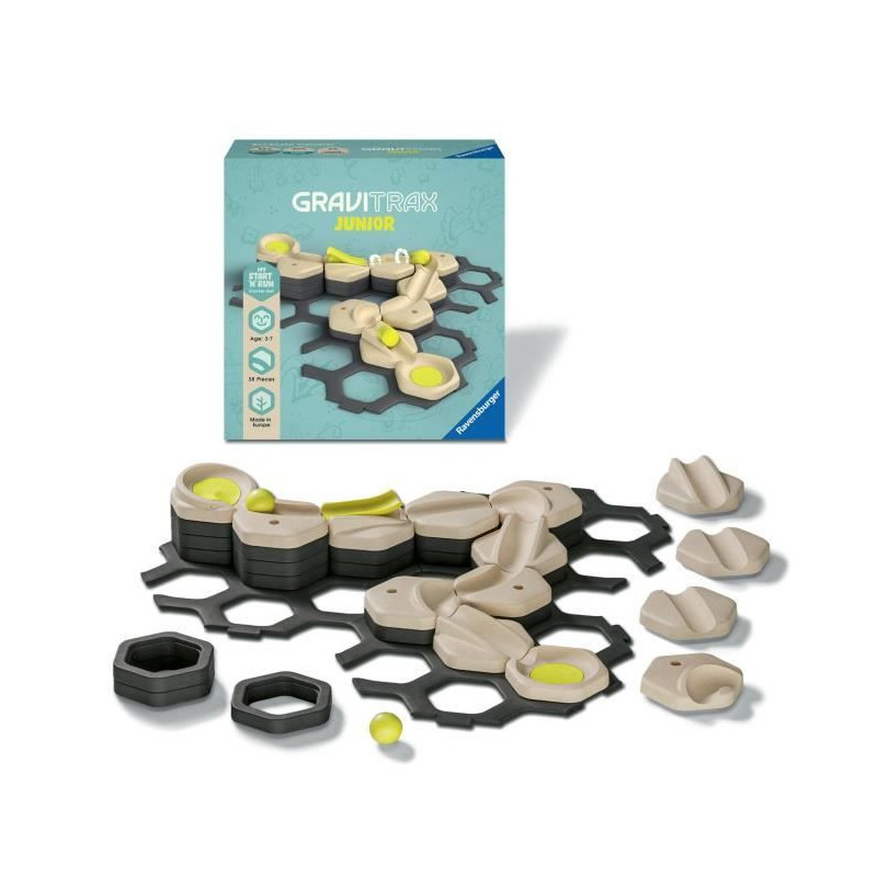 GraviTrax JUNIOR Start and Run expansion set - Marble circuits - 3 yea