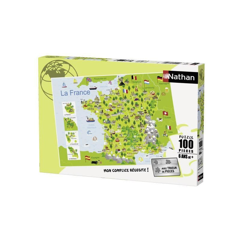 RAVENSBURGER Puzzle 100 p - Map of France