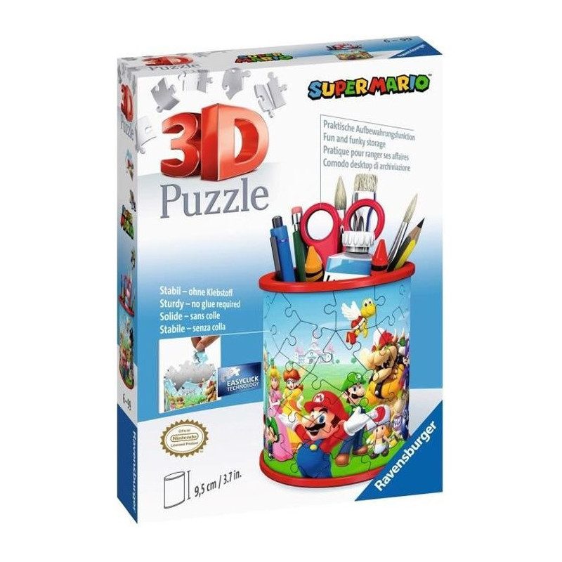 3D puzzle pencil holder - Super Mario