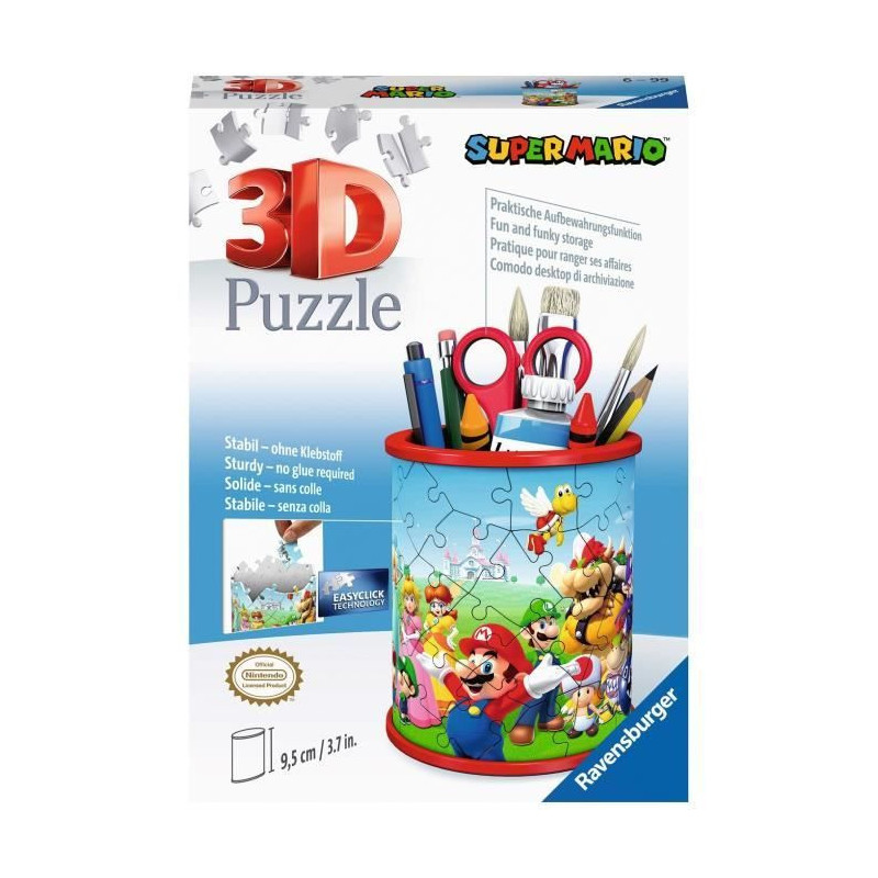 3D puzzle pencil holder - Super Mario