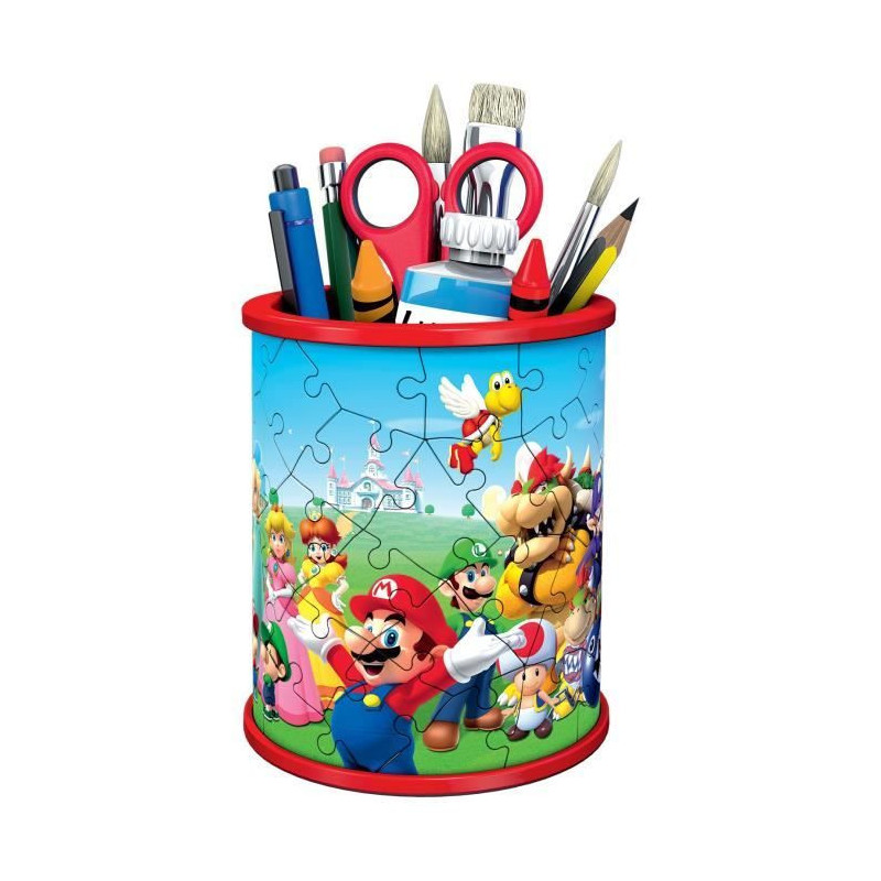 3D puzzle pencil holder - Super Mario