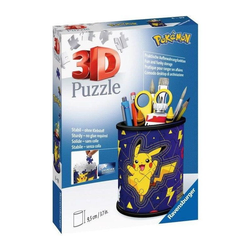 3D Puzzle 54 pieces pencil holder - Pokémon