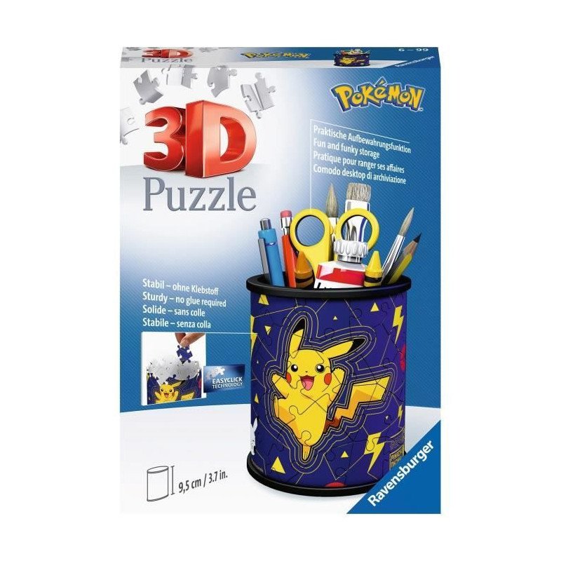 3D Puzzle 54 pieces pencil holder - Pokémon