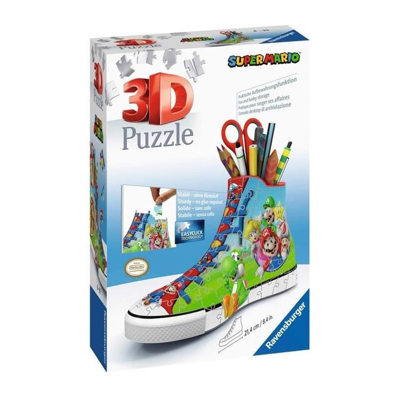 3D Sneaker Puzzle - Super Mario