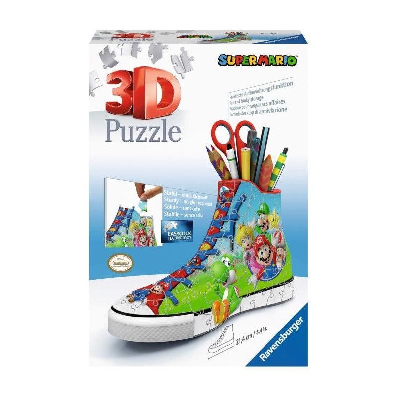 3D Sneaker Puzzle - Super Mario