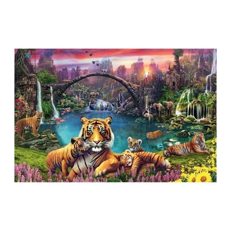 Puzzle 3000 p - Tigers in the lagoon