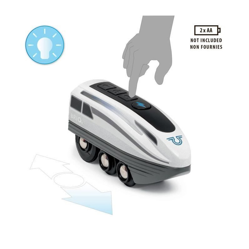 Electric train Locomotive with super fast batteries -7312350360035 - B