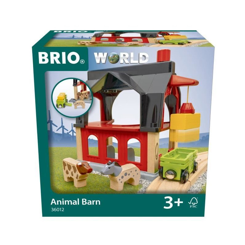 Animal barn - Accessory for wooden train circuit -7312350360127 - Brio