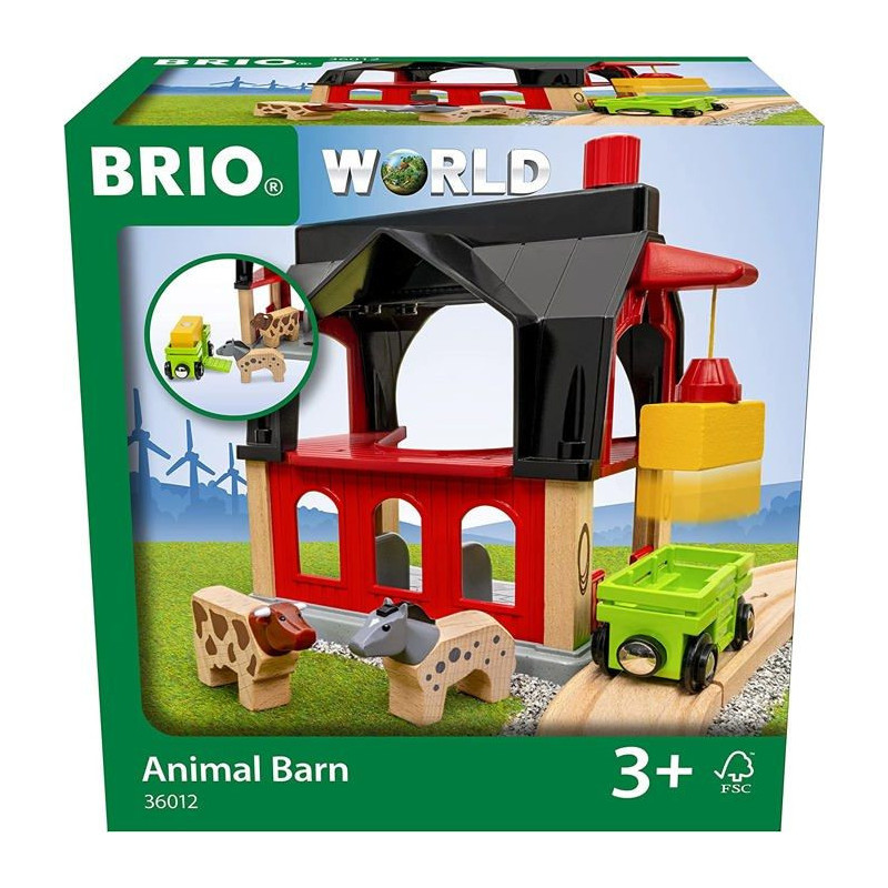 Animal barn - Accessory for wooden train circuit -7312350360127 - Brio