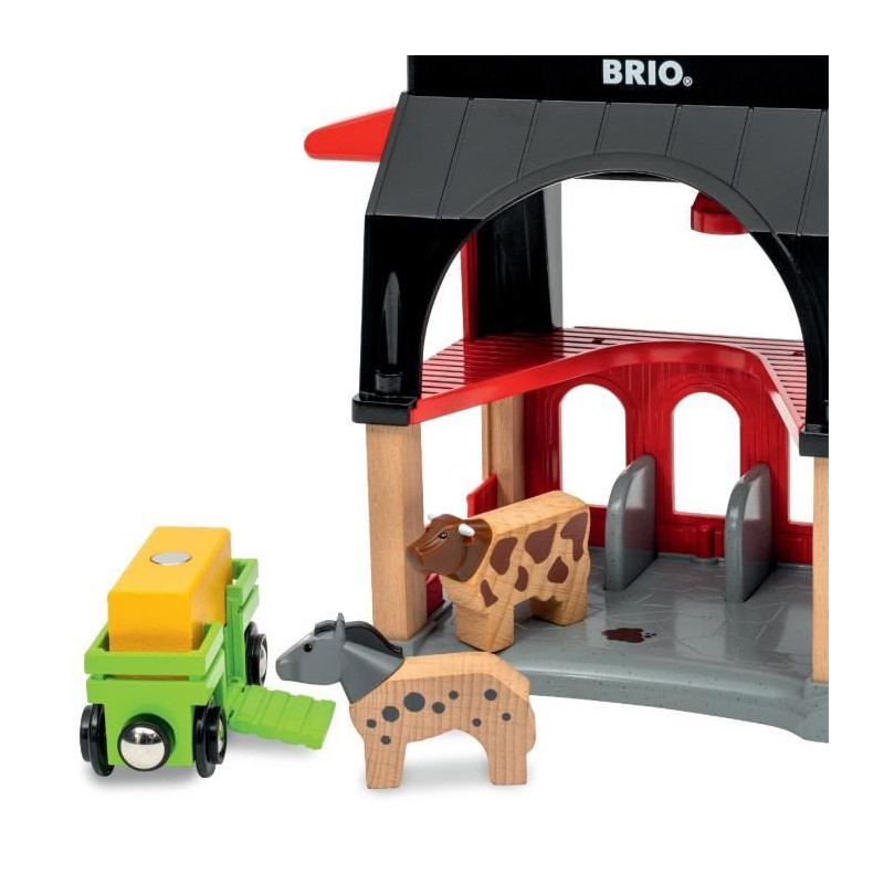 Animal barn - Accessory for wooden train circuit -7312350360127 - Brio