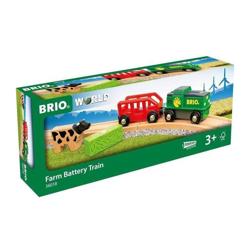 Brio Battery-powered farm train - wooden circuit