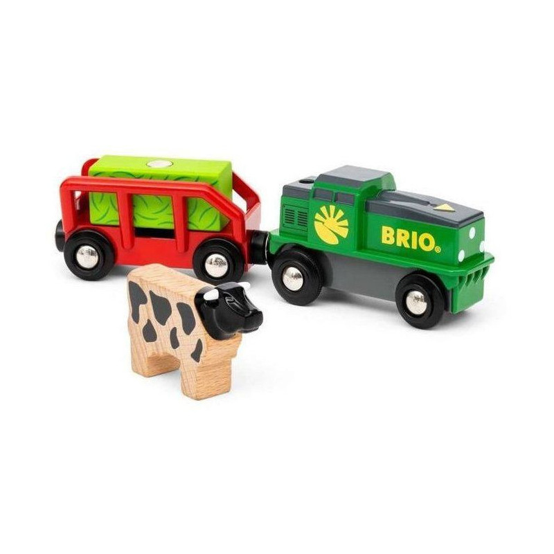 Brio Battery-powered farm train - wooden circuit
