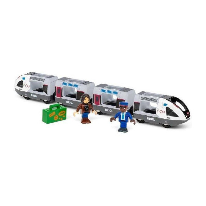 BRIO World - TGV INOUI SNCF 37 cm - Wooden Train Circuit Toys - Ages 3