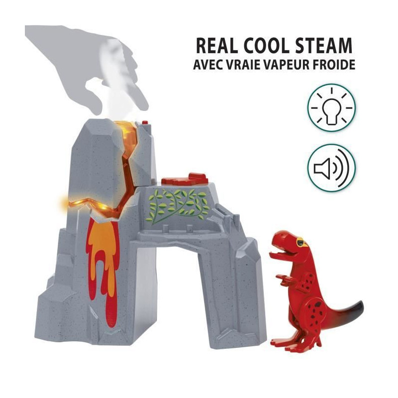 Brio Erupting Volcano Dinosaur - Wooden Train Set Accessory - Battery-