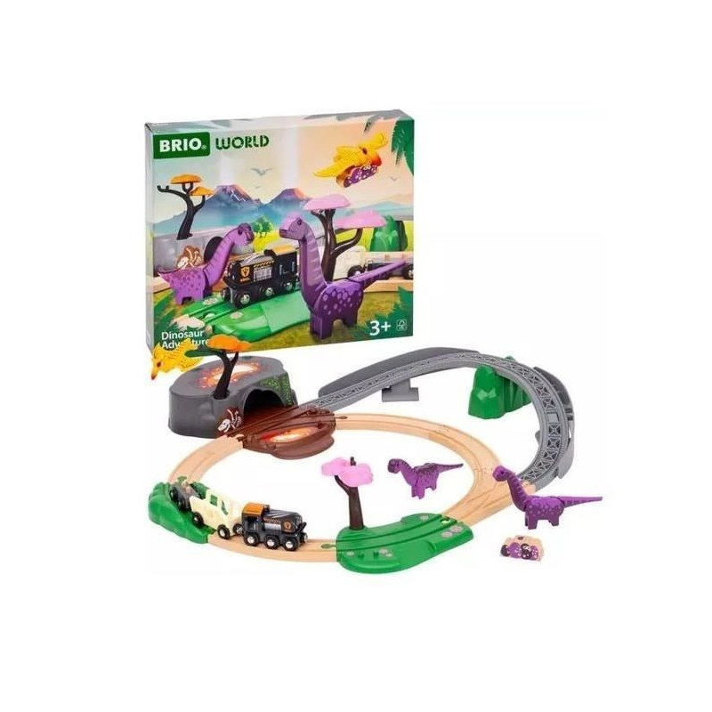 BRIO Dinosaur Adventure Circuit-7312350360943-From 3 years old