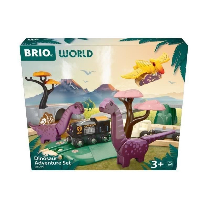 BRIO Dinosaur Adventure Circuit-7312350360943-From 3 years old