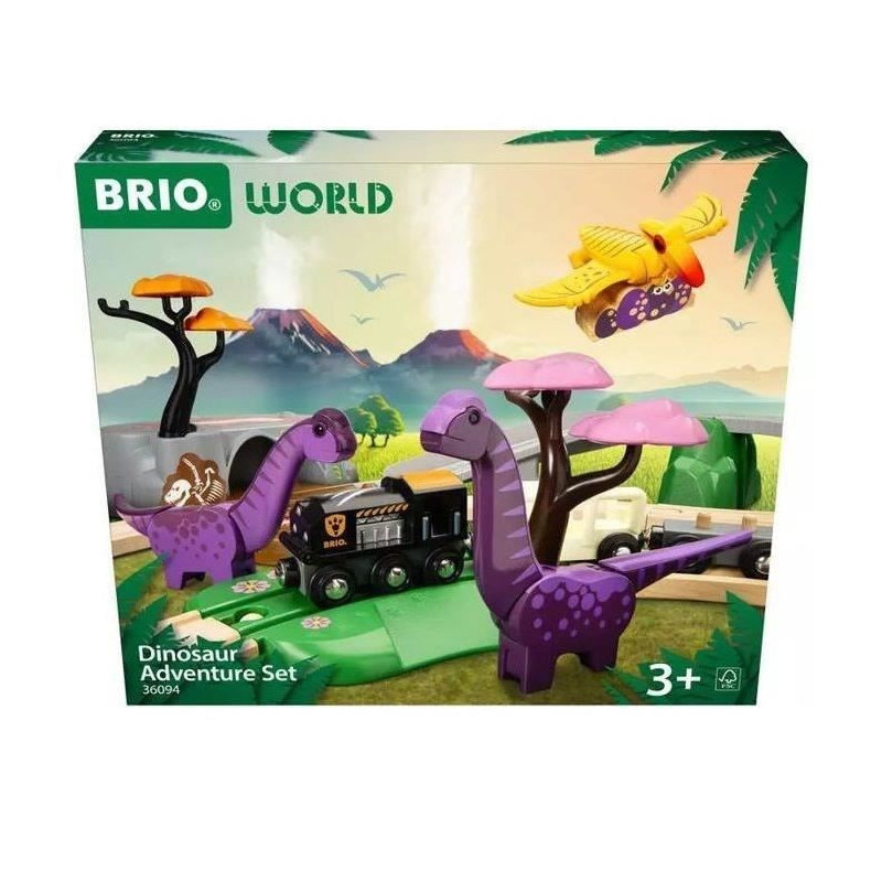 BRIO Dinosaur Adventure Circuit-7312350360943-From 3 years old