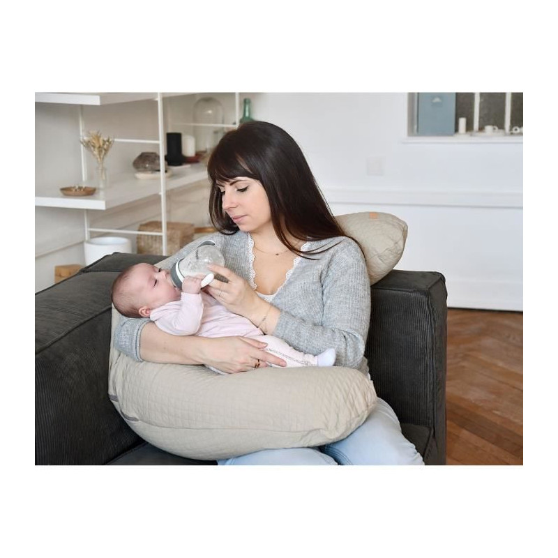 Red Castle Big Flopsy Nursing Pillow Cotton Flower - Linen