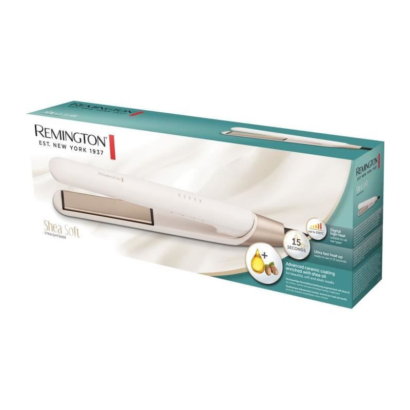 REMINGTON S4740 Shea Soft Straightener – 5 temperatures from 150 to