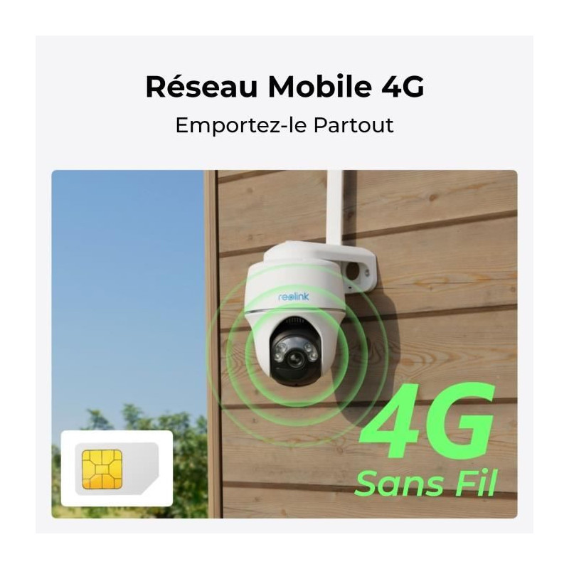 Outdoor camera - REOLINK - G430 - Solar panel - White