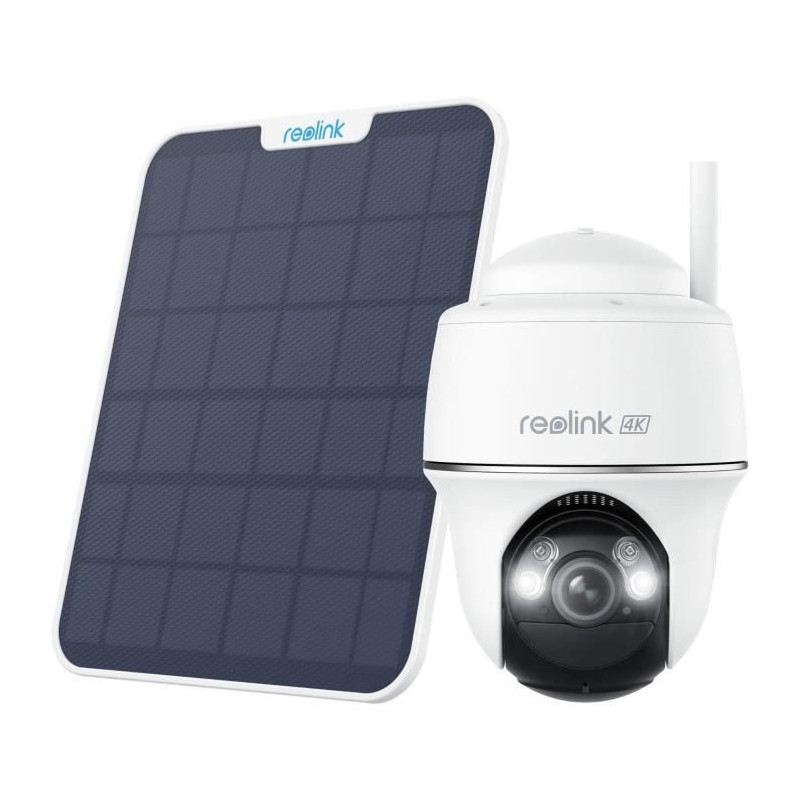Outdoor camera - REOLINK - B440 - Solar panel - White