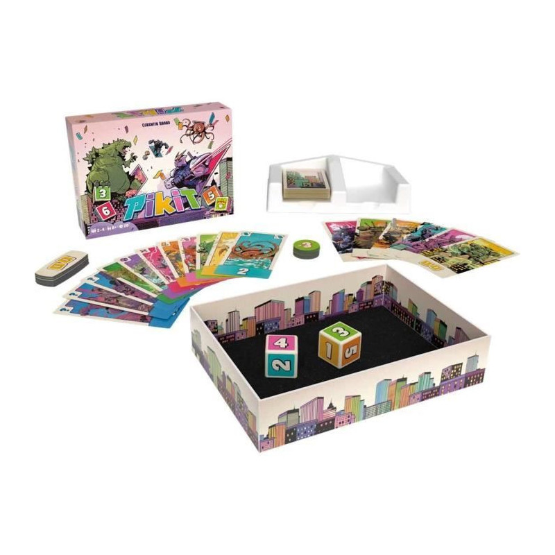 Board Game - Pikit - Kaijus vs Mechas - Strategic - Exciting