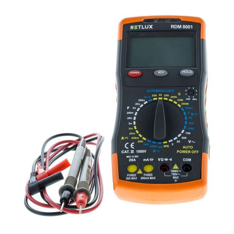 Digital multimeter - RETLUX - RDM 8001