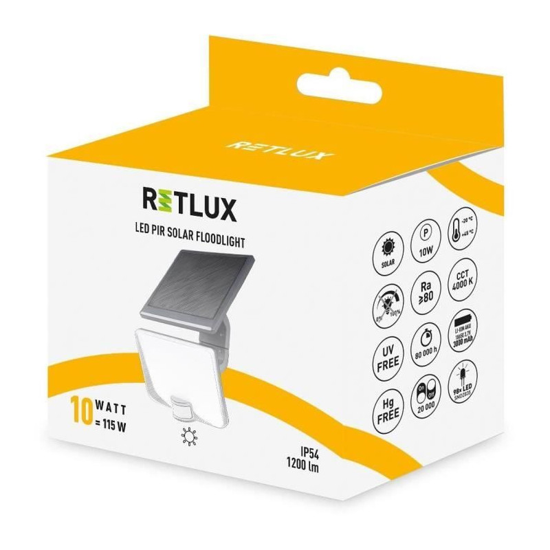 LED spotlight with motion detector - RETLUX - RSL 258