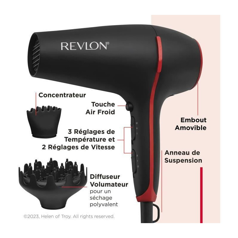 Smooths Smoothstay Revlon RVDR5317 - Infused with coconut oil + volumm