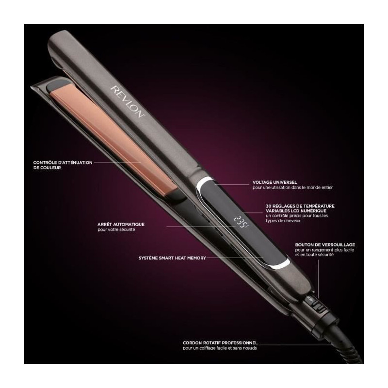 REVLON RVST2175E - Straightener Salon Straight Copper Smoth Styler