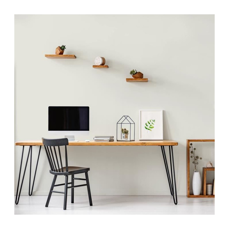 Wall decoration, woodwork & radiators, champagne white velvet - RIPOLI