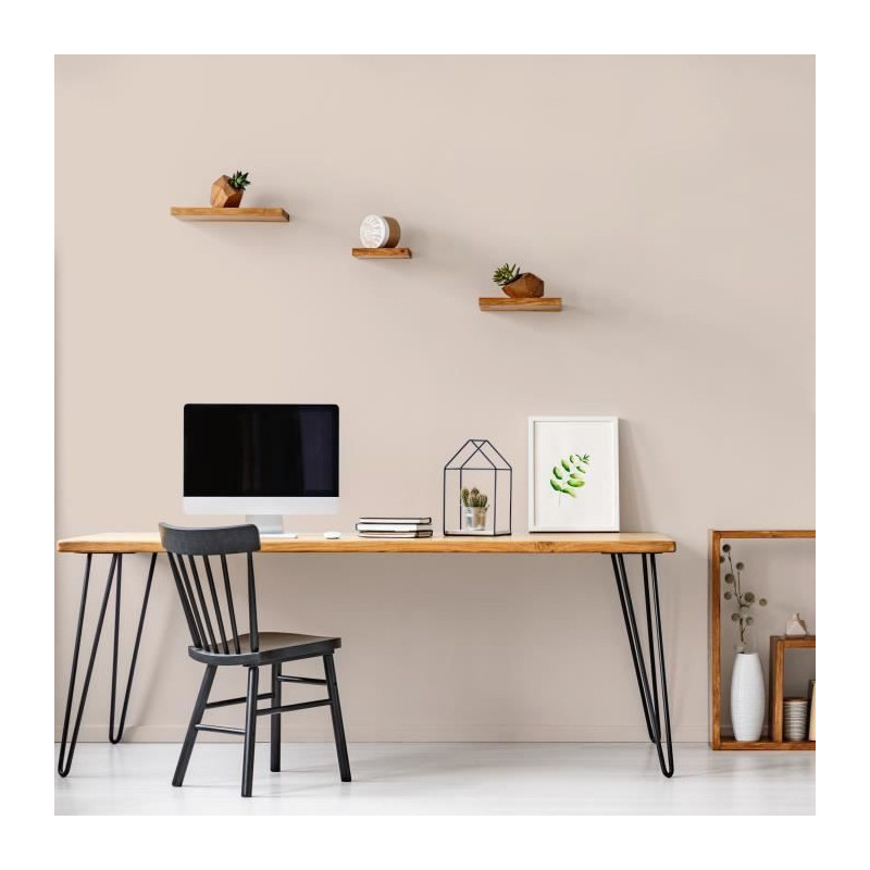 Wall decoration, woodwork & radiators, velvet café au lait - RIPOLIN