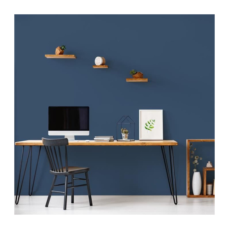 Wall decoration, woodwork & radiators, Bering blue velvet - RIPOLIN -