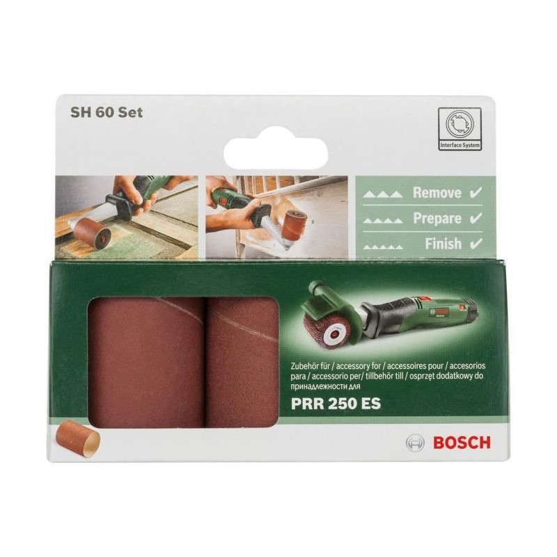 BOSCH Abrasive set PRR 60mm G80 + G120 + G240