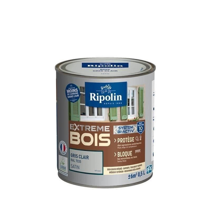 RIPOLIN Satin Wood Paint High Protection 10 years which Protects and M