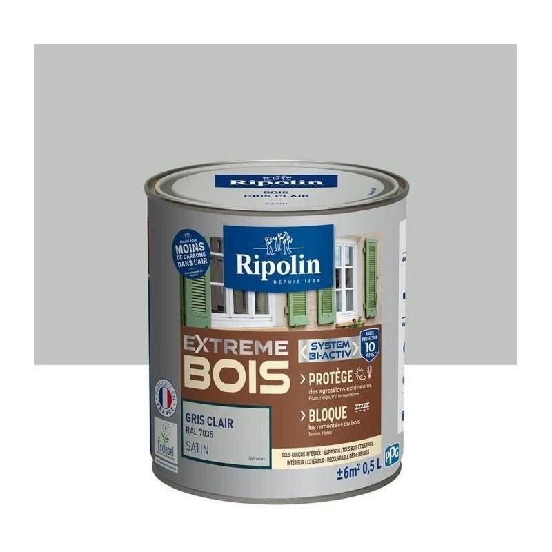 RIPOLIN Satin Wood Paint High Protection 10 years which Protects and M
