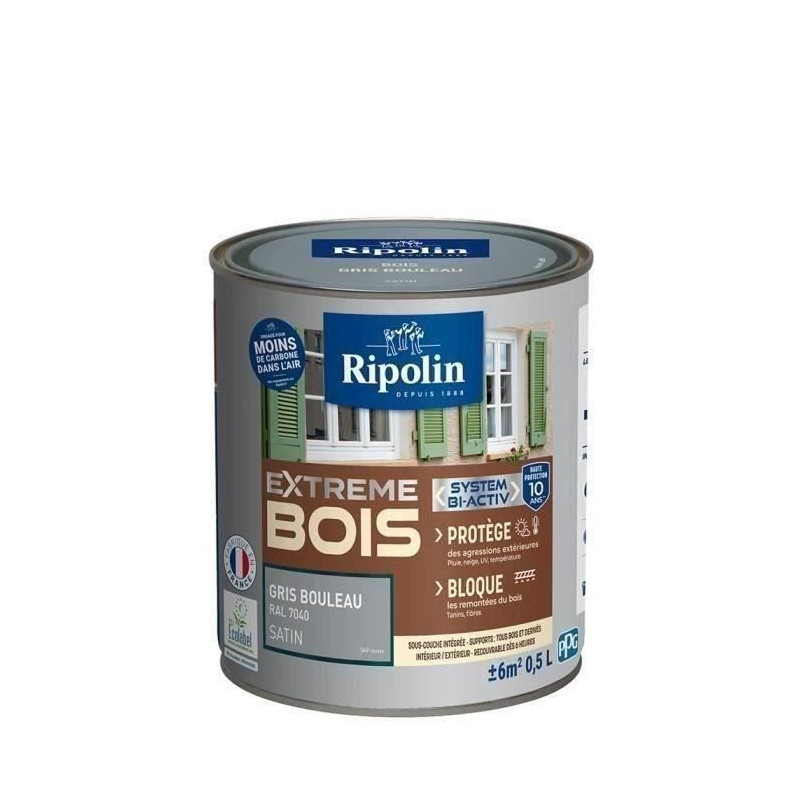 RIPOLIN Satin Wood Paint High Protection 10 years which Protects and M