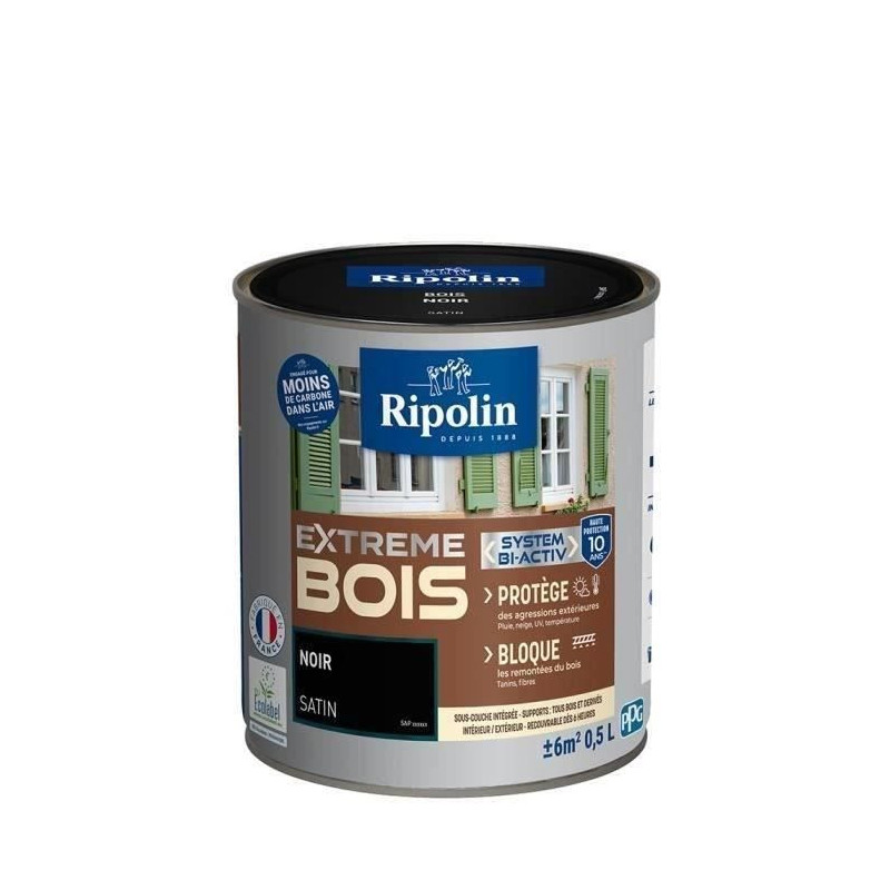 RIPOLIN Satin Wood Paint High Protection 10 years which Protects and M
