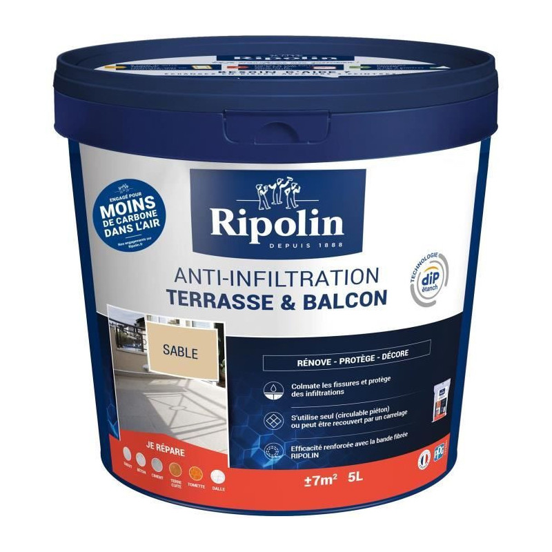 Anti-infiltration for terraces and balconies sand - RIPOLIN - 5 L