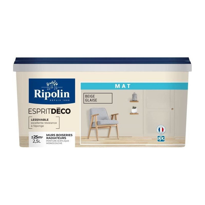 RIPOLIN All pieces wall paint, Ripolin - Matt beige, 2.5L