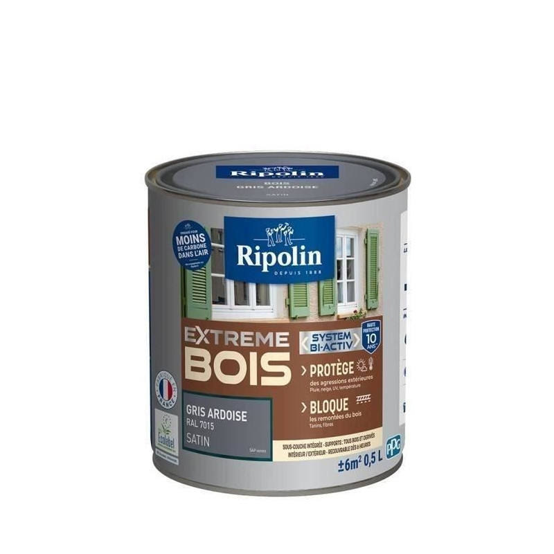 RIPOLIN Satin Wood Paint High Protection 10 years which Protects and M