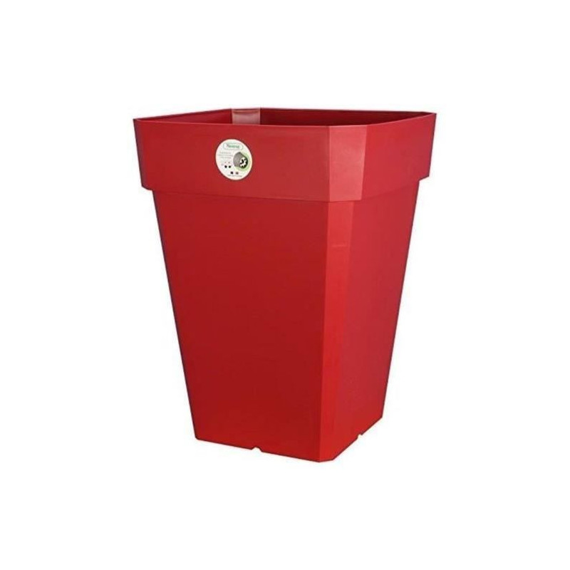 RIVIERA Soleilla Flower Pot - Square - 40 x 40 cm - Red