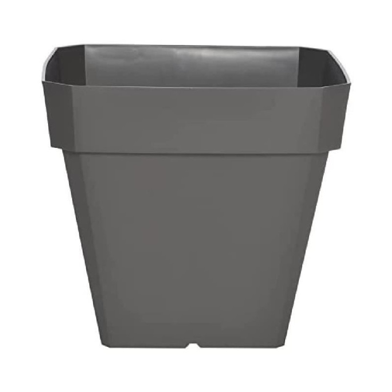 RIVIERA Soleilla flower pot - Square - 40 x 40 cm - Glittery gray