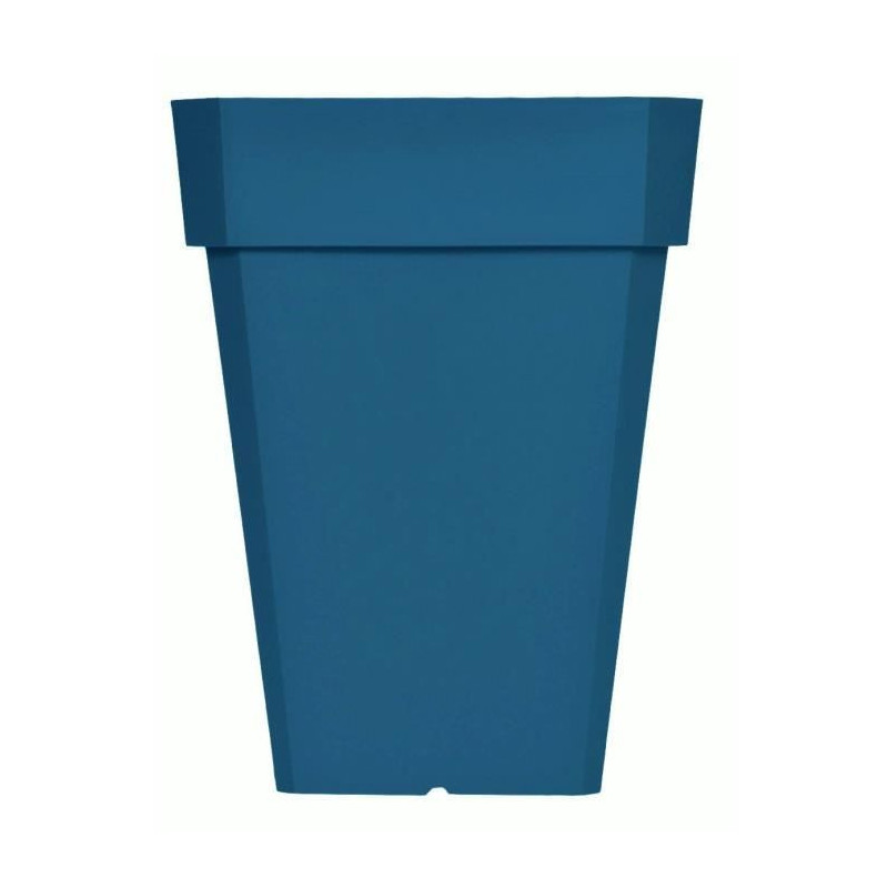 RIVIERA SOLEILLA square flower box - Plastic - Height 53 cm - Blue