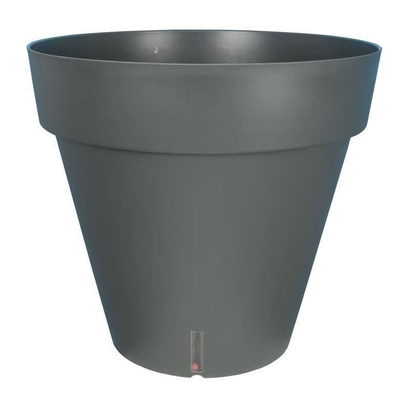 RIVIERA LOFT round flower box - Plastic - Diameter 30 cm - Gray