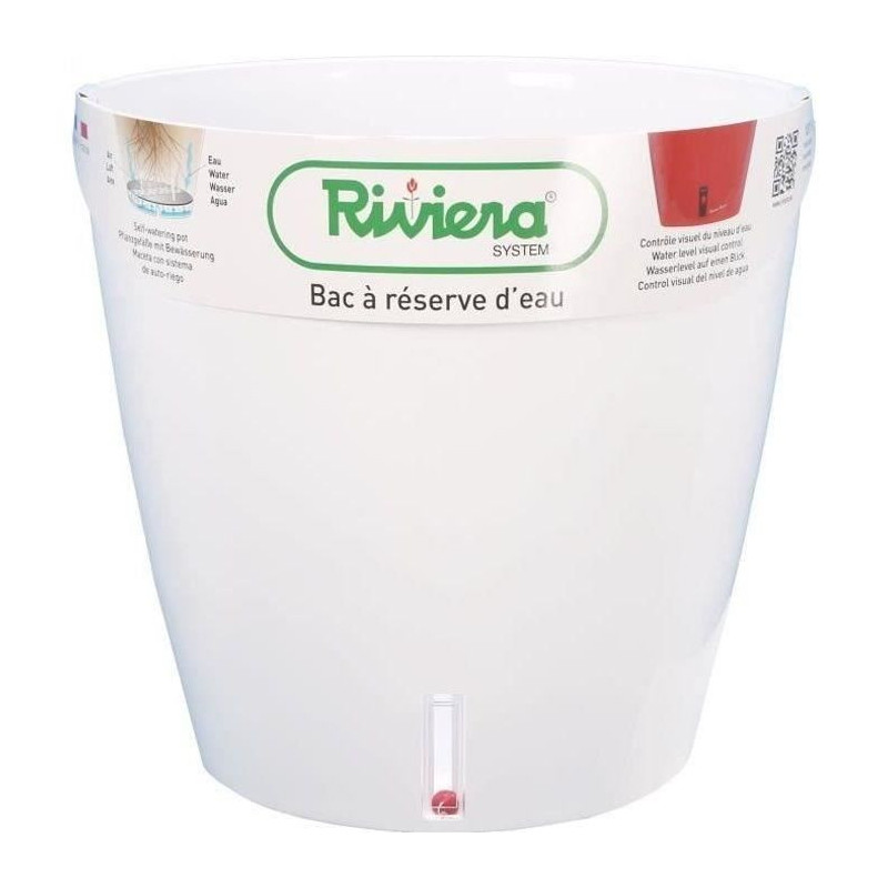 RIVIERA Water reserve tray - Round - Ø 36 x H 33 cm - White