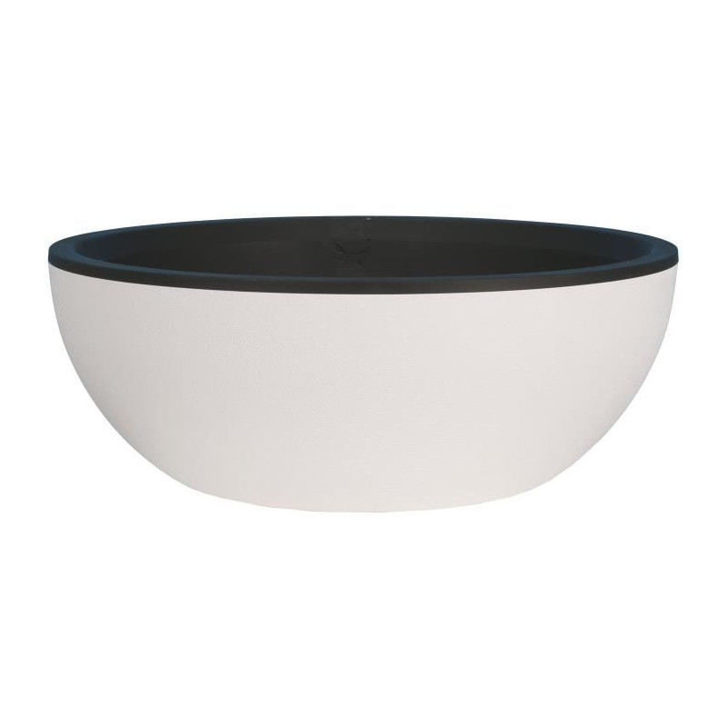 Riviera - Flower pot cut - Granite D40 - White