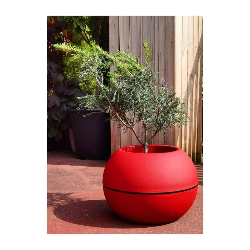 RIVIERA - BALL FLOWER POT - D40 - Red