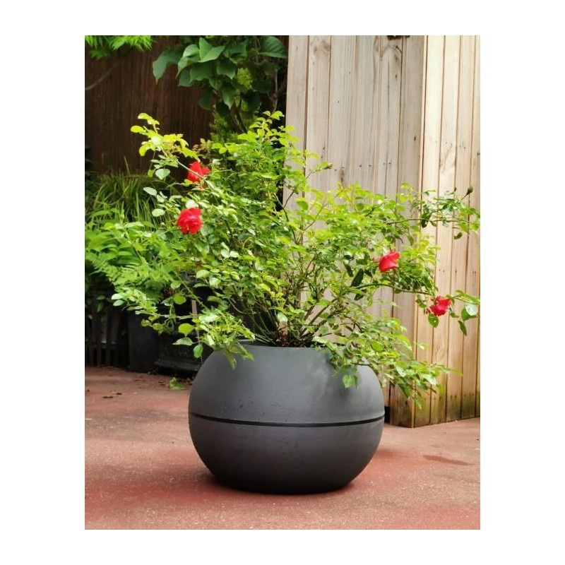 RIVIERA - BALL FLOWER POT - D40 - Gray