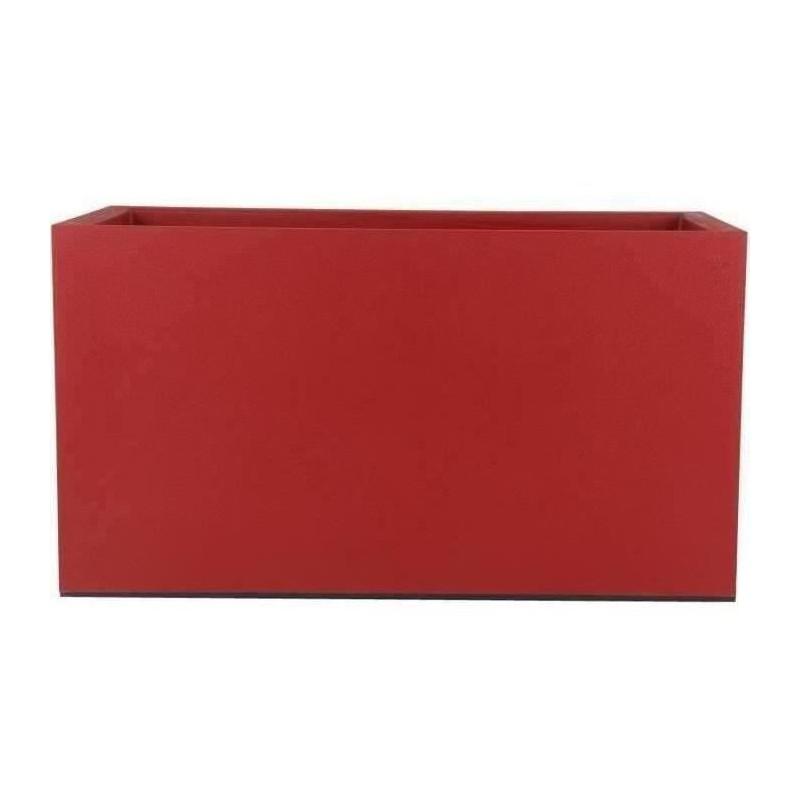 Granite flower bin - 60x30 cm - red